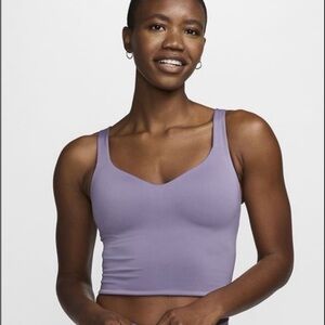 Nike Lilac V-Neck Cropped Tank
